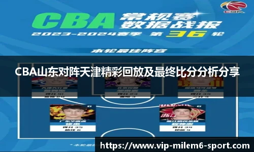 CBA山东对阵天津精彩回放及最终比分分析分享